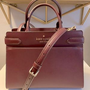 kate spade “Staci” Medium Satchel in Cherrywood